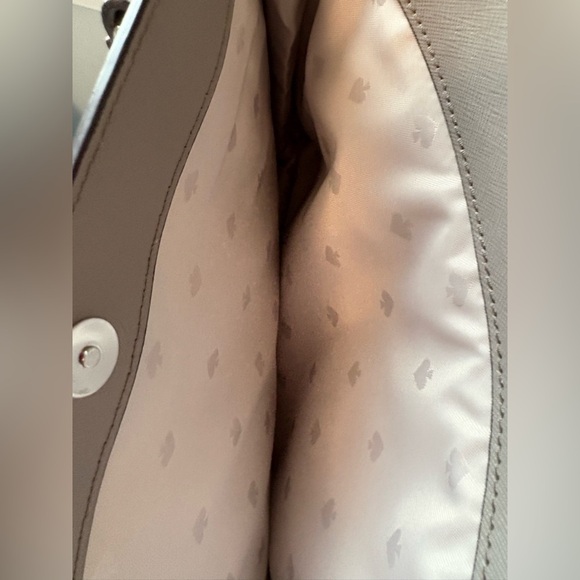 Kate Spade Madison Textured Patent Grey Satchel Bag - Picture 6 of 6